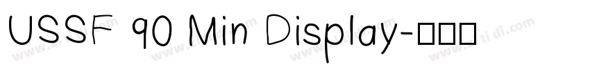 USSF 90 Min Display字体转换